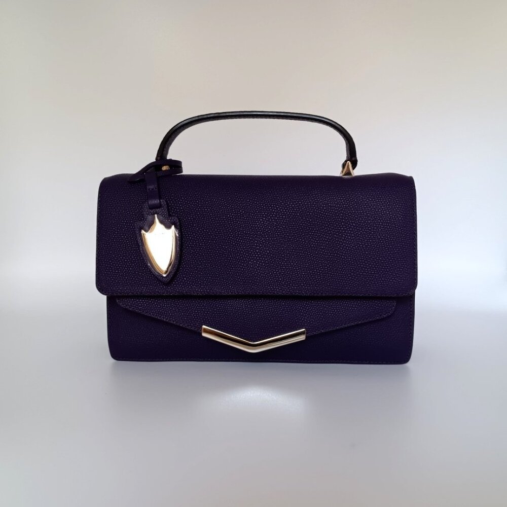 Madison Crossbody American Amethyst Leather Handbag Time's Arrow  NWT MSRP $258